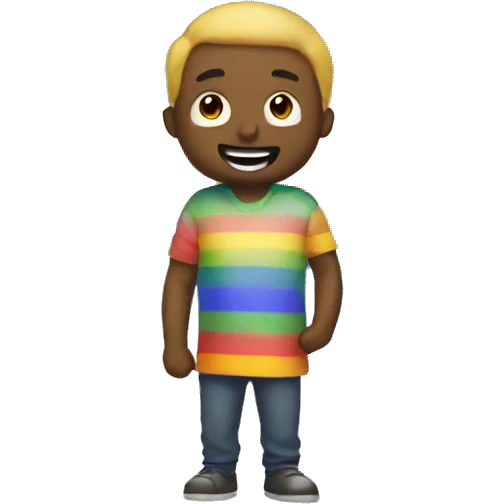 rainbow man emoji