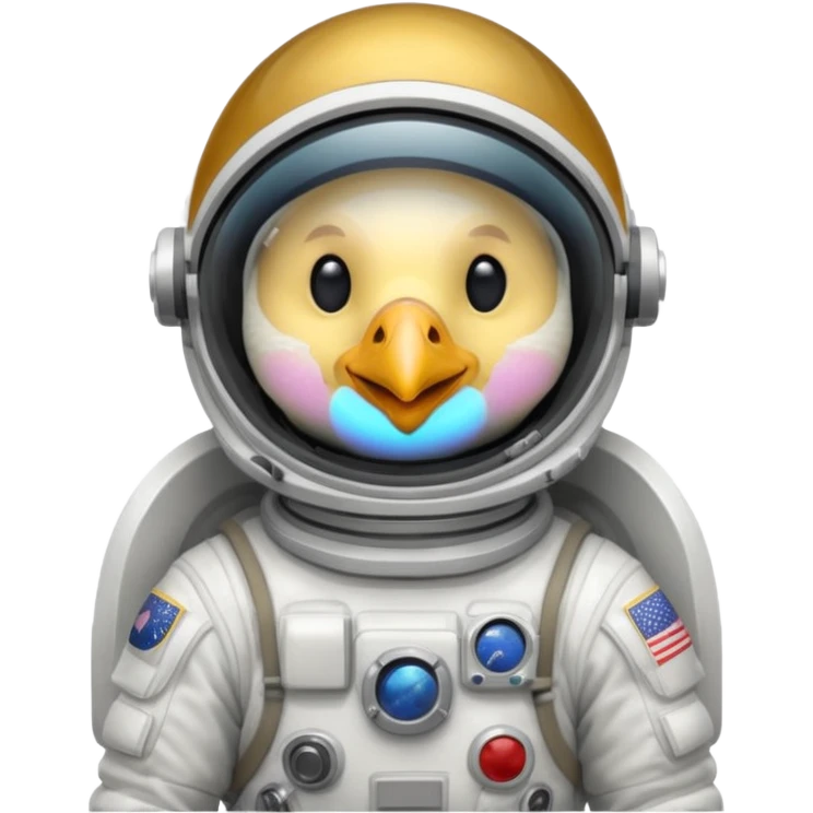chicken astronaut emoji