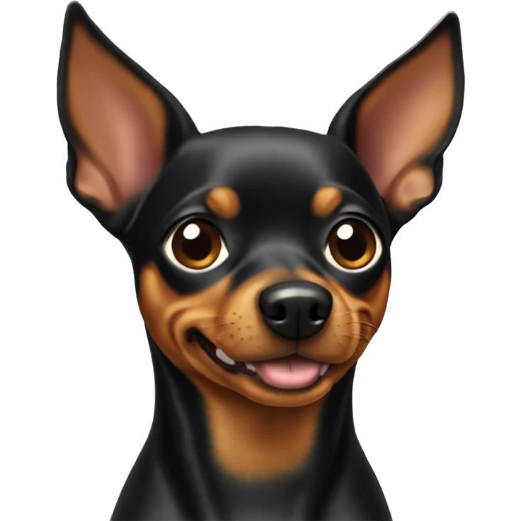Miniature pinscher dog emoji