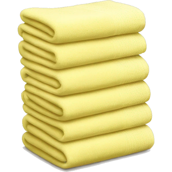 stack of light yellow towels emoji