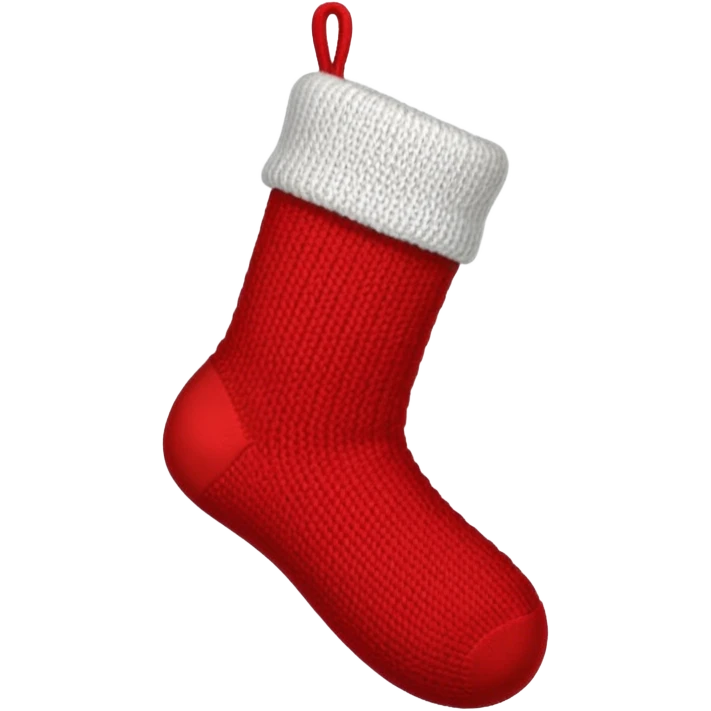 Christmas red sock emoji