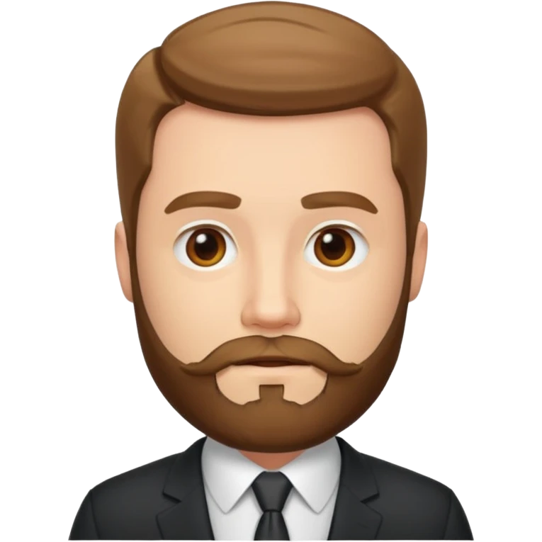 white man businessman with beard emoji
