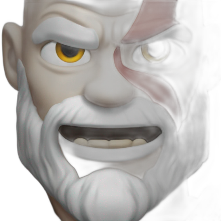 Kratos smiling emoji