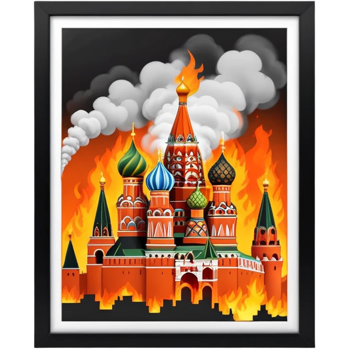 Kremlin is burning emoji