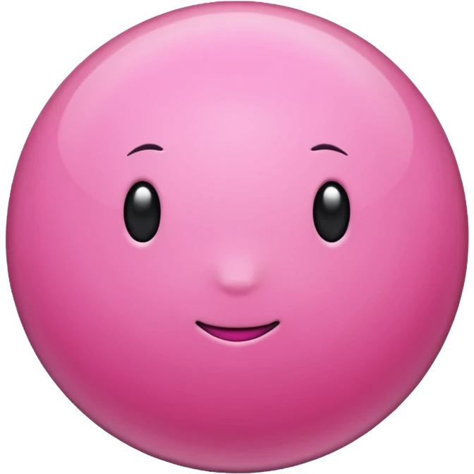 Pink planet emoji
