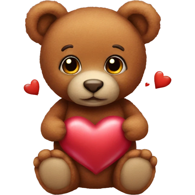 realistic Valentine's teddy  emoji