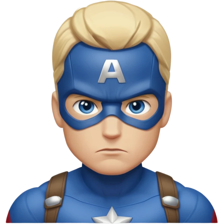 captain america marvel superhero headshot emoji