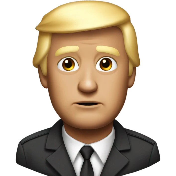 super realistic Donald Trump in prison uniform emoji