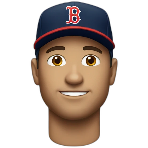 guy with a redsox hat emoji