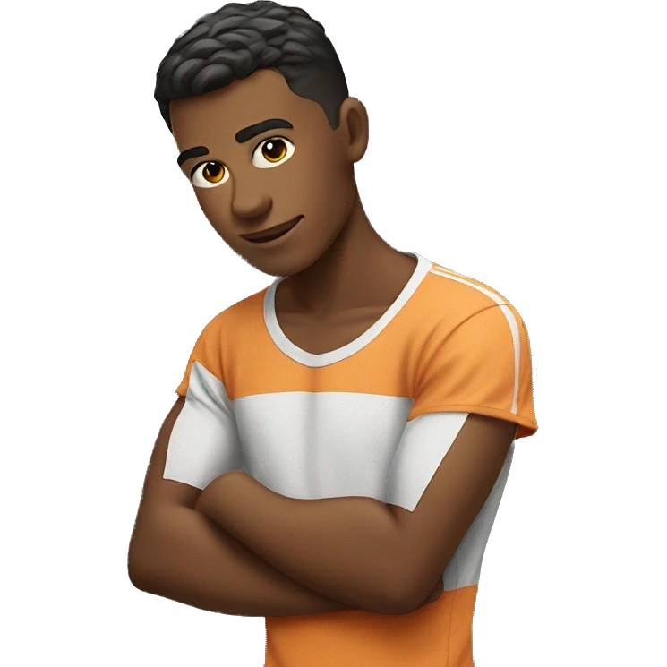 confident boy in sportswear emoji