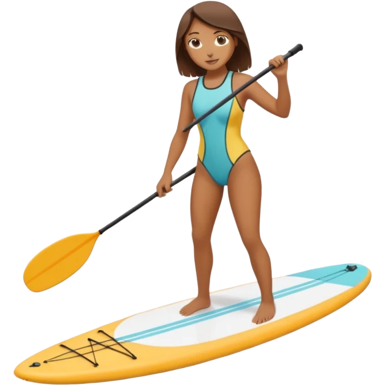 Paddleboarding girld emoji