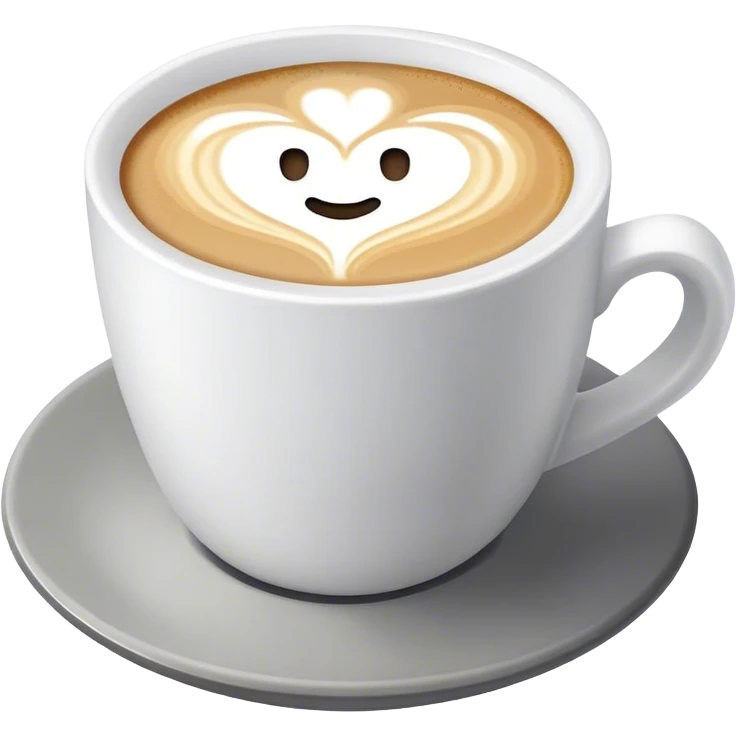 Flat white with beton emoji