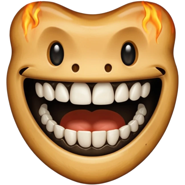 Grilled teeth emoji
