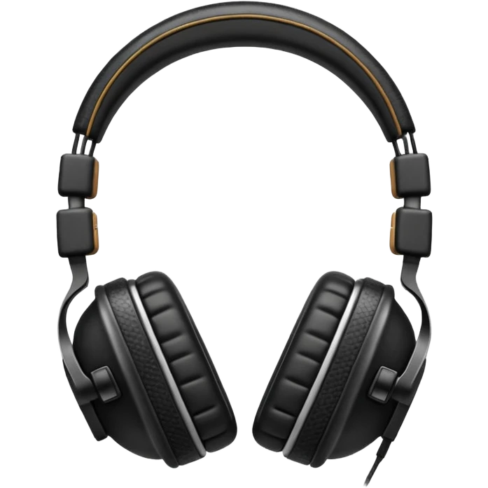 Icon of headphones with square ear pads in the Marshall style. emoji