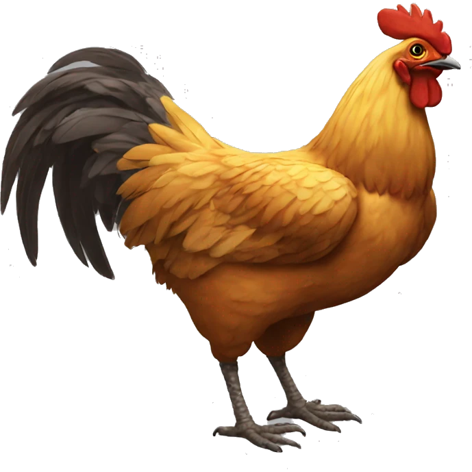 Pollo sin alas emoji