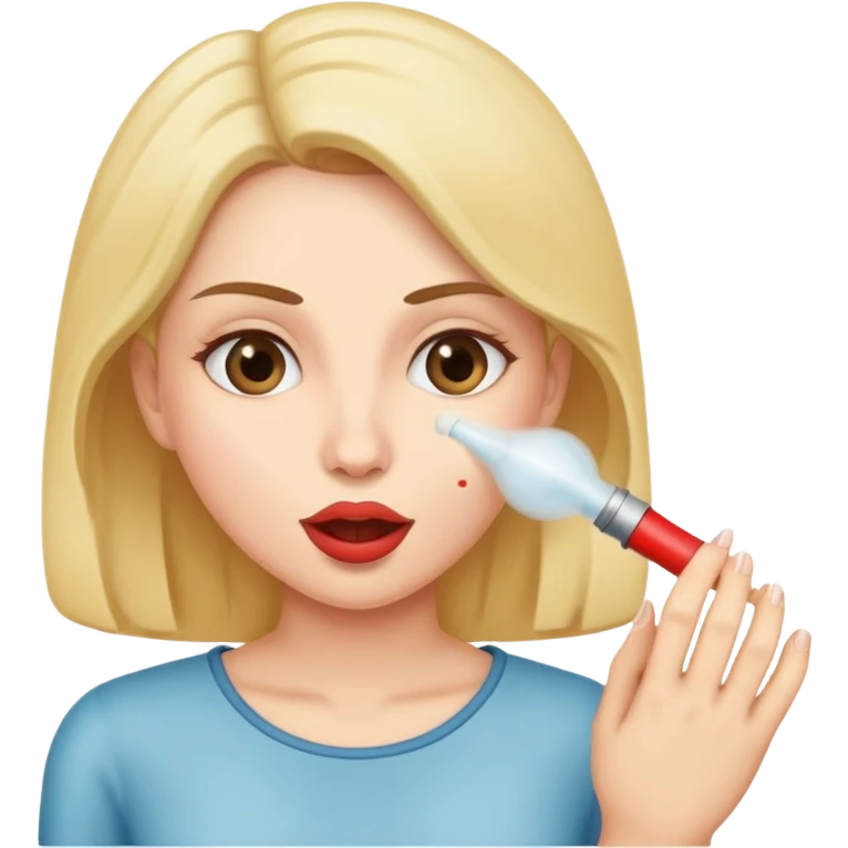 Woman giving blowjob emoji