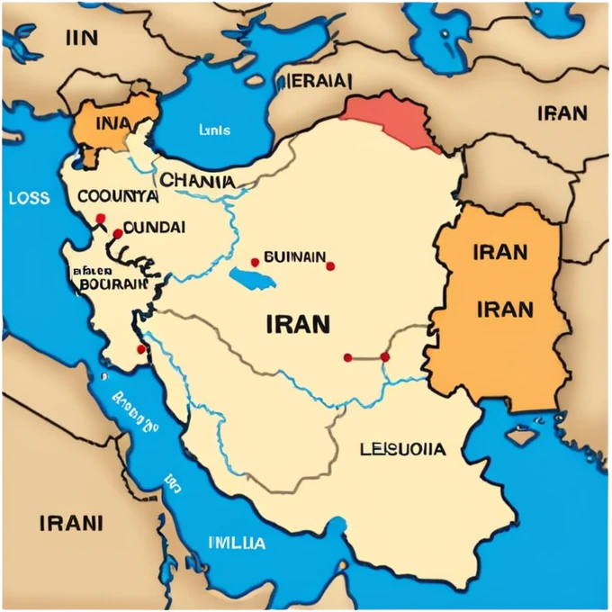 iran country map emoji