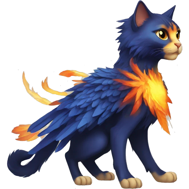 cat phoenix rising emoji