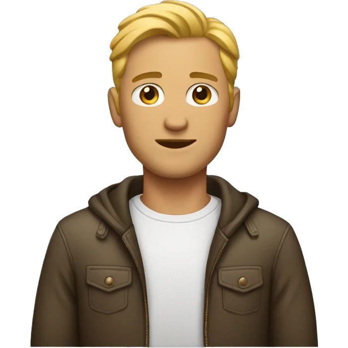 Man in designer emoji