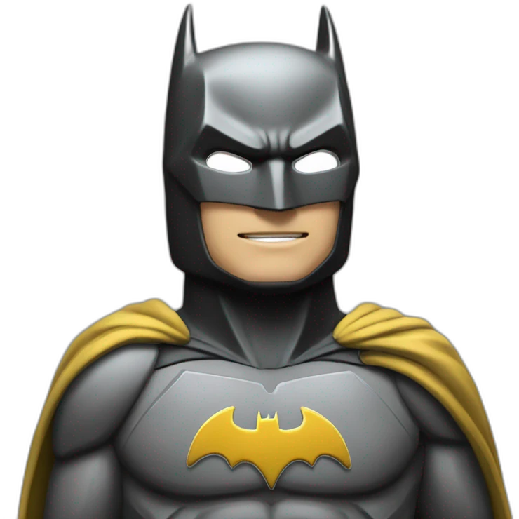 Batman mélange a flash emoji