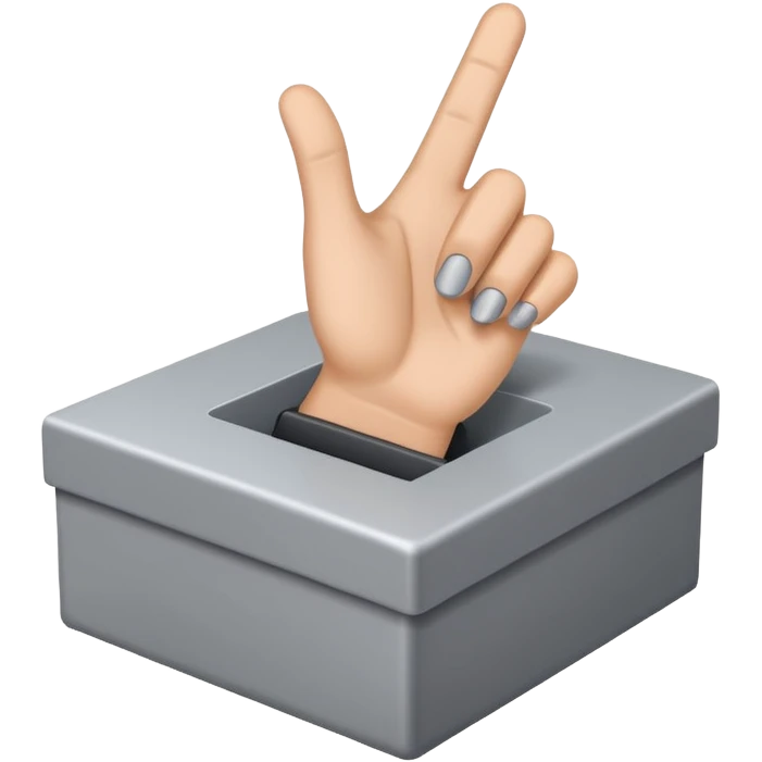 a cursor clicking on a box emoji