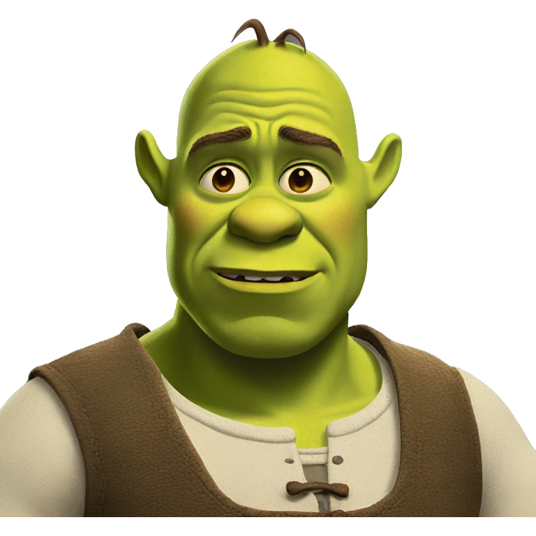 shrek with a questioning emotion  emoji