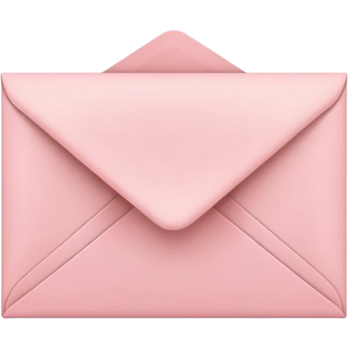 Light pink email emoji