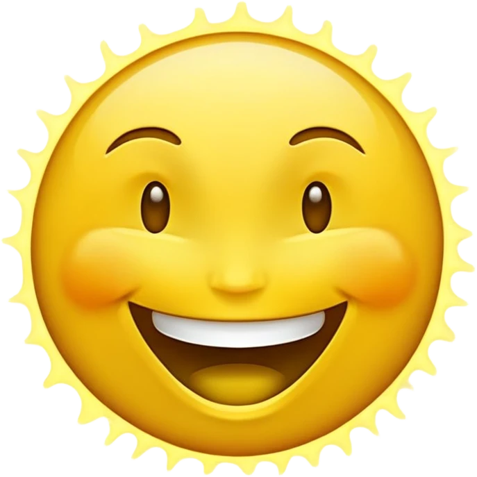 laughing face pulsating emoji