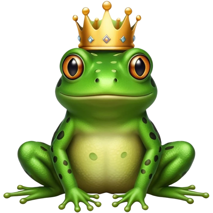crowned frog emoji