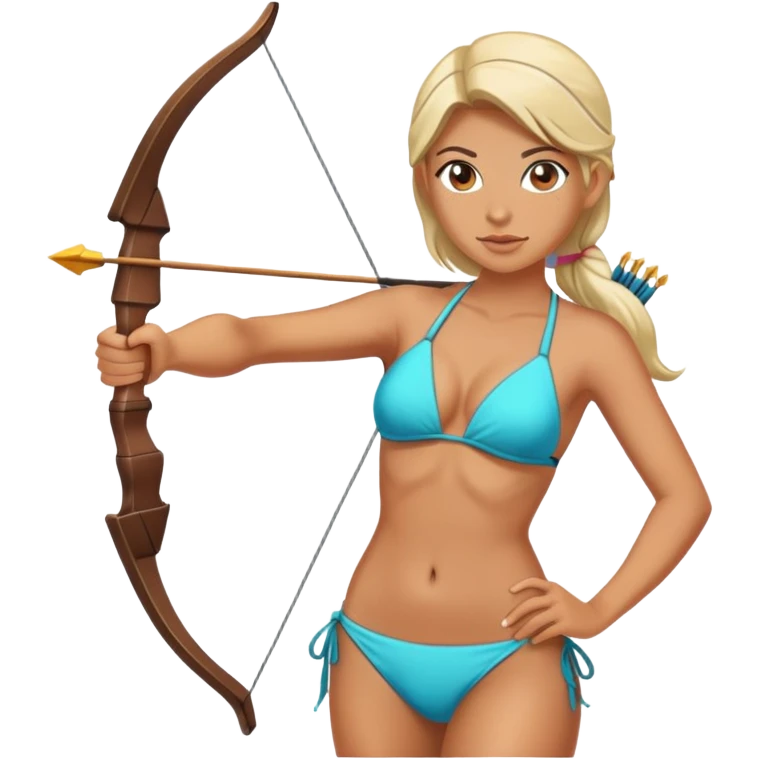 Лучница в бикини  emoji