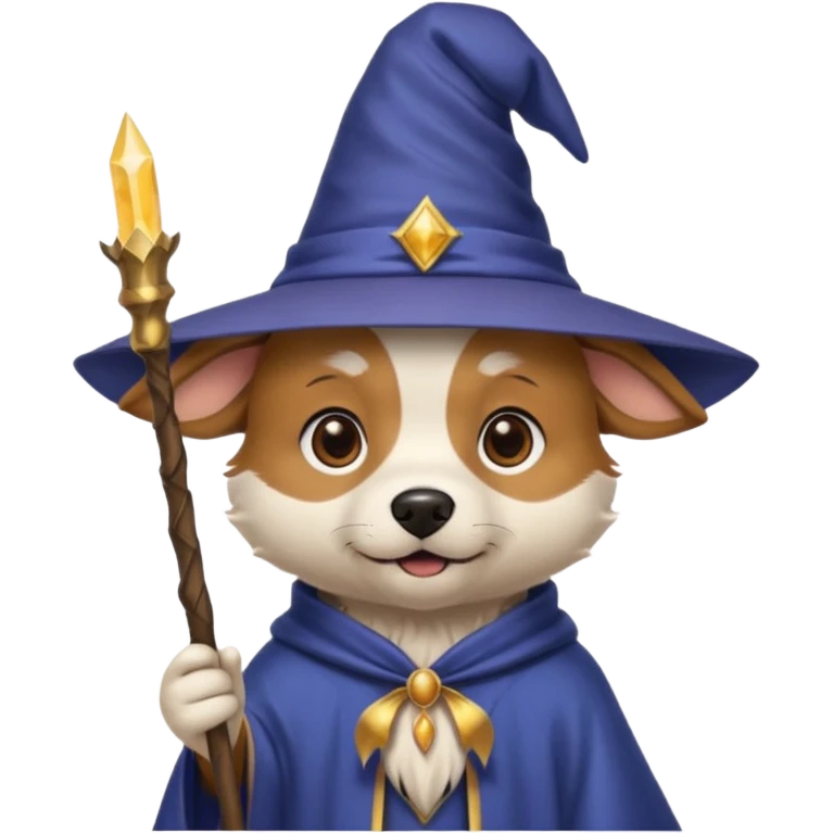 Dog wizard emoji
