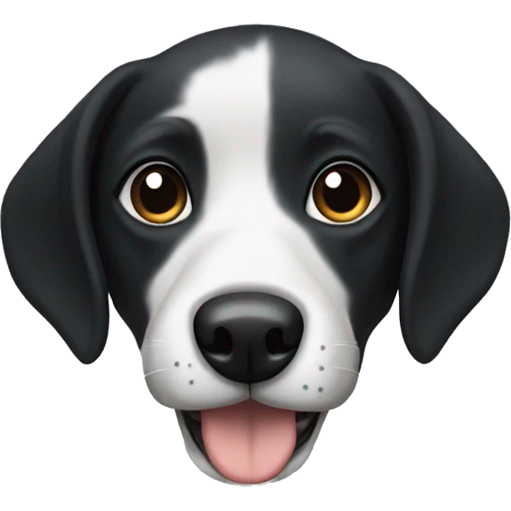 Black medium sized dog named Kya emoji