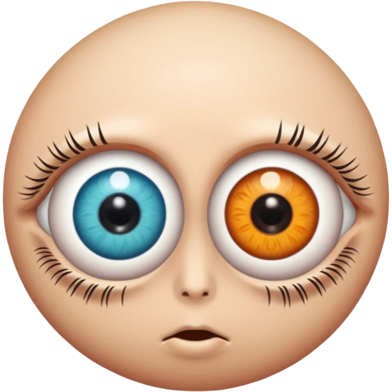 different coloured eye balls emoji