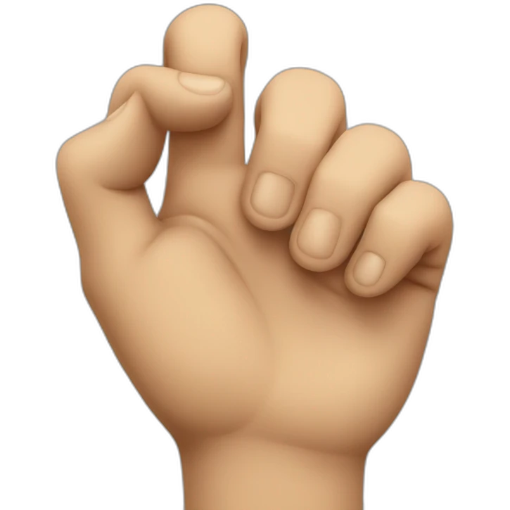 a hand pointing down emoji