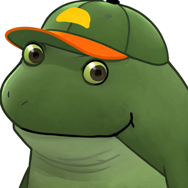 bufo with orange cap emoji