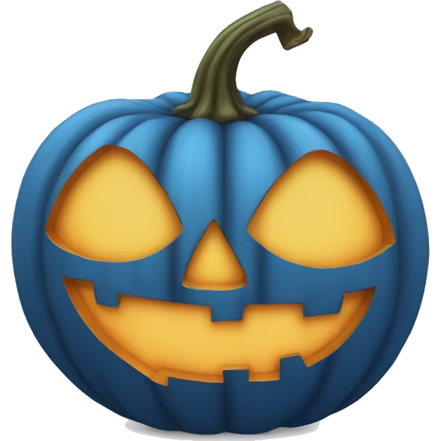 Blue pumpkin  emoji