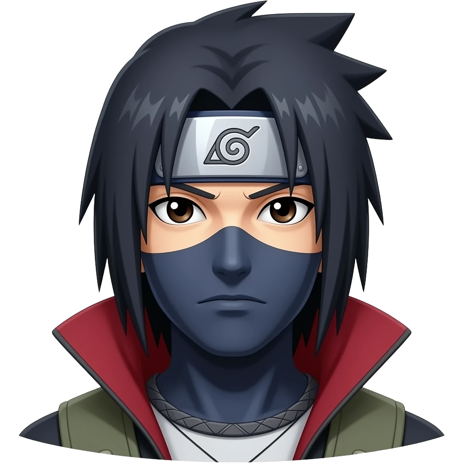 Itachi en emoji réaliste emoji