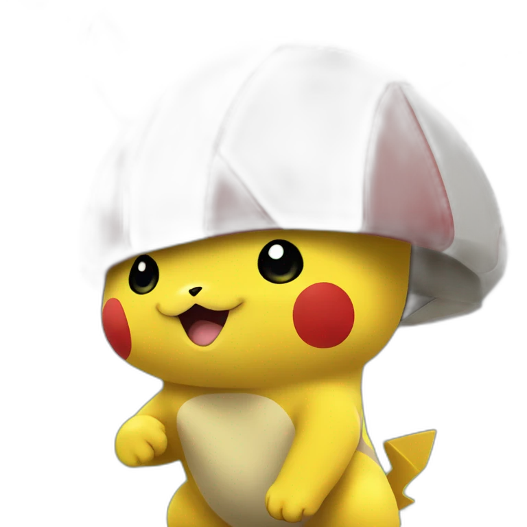 Pikachu playing rugby emoji