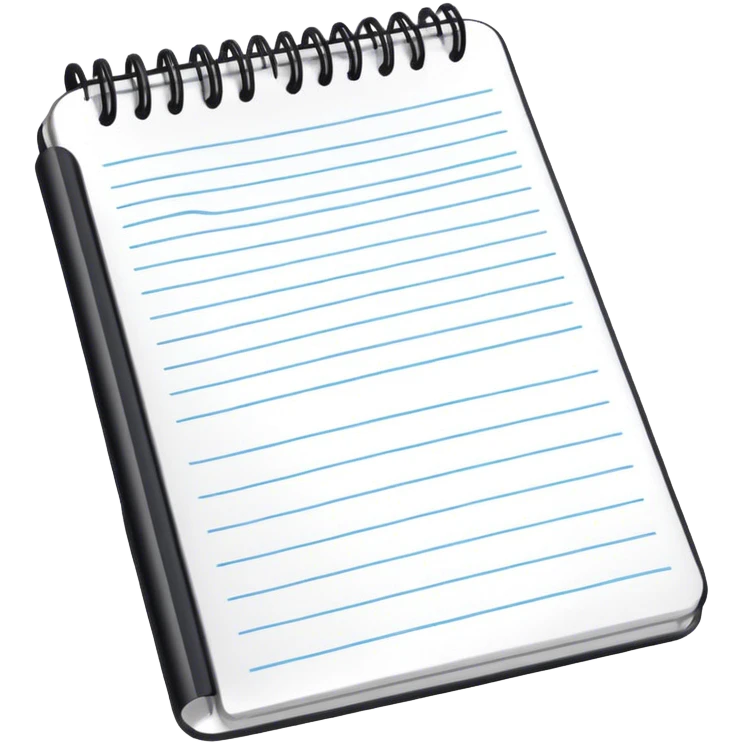 Notepad for notes emoji