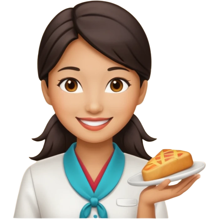 Asian waitress emoji