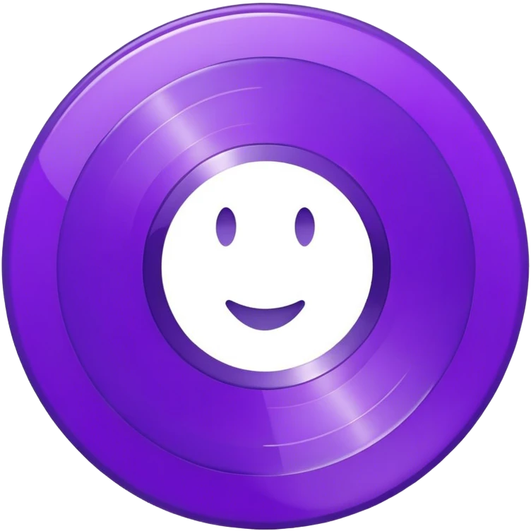 record vinyl purple emoji