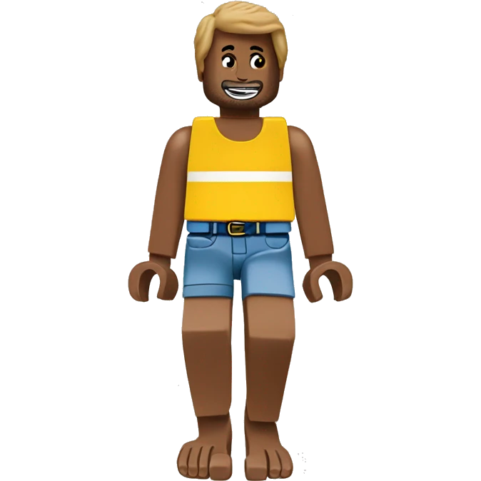 Lego barefoot emoji