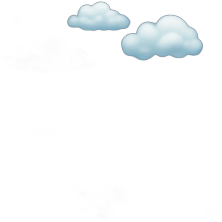 blue sky and clouds emoji