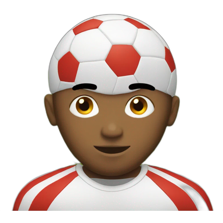 Soccer red stripes emoji