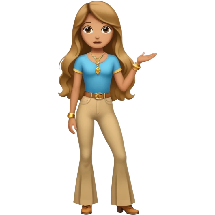 Retro 70s Girl emoji