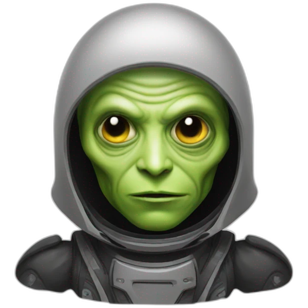 Macron alien emoji