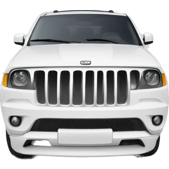 Large 8 seat jeep suv white  emoji