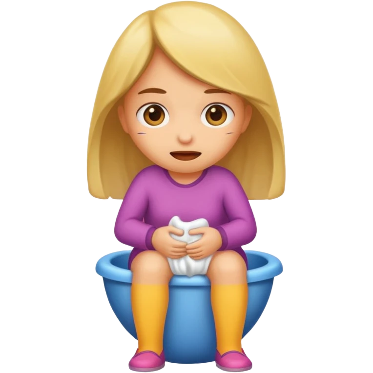 Girl pooping emoji