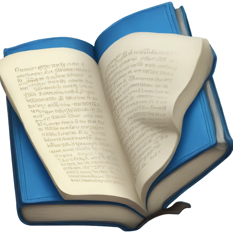 blue bible emoji