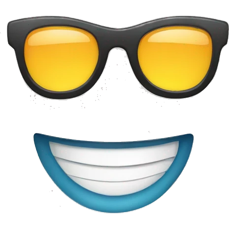 Sunglasses and smile  emoji